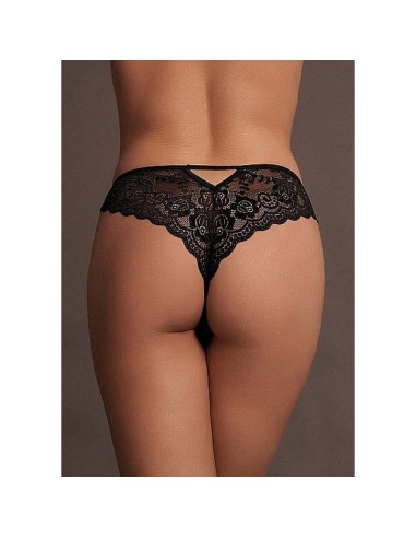 Claire - Elastic Lace Brief with Golden