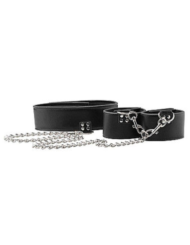 Reversible Collar and Wrist Cuffs - Blac acquista online su Porky's Store