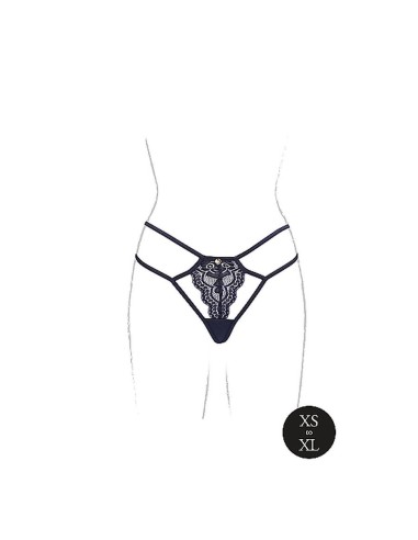 Faye - Lace Thong with Adjustable Slide