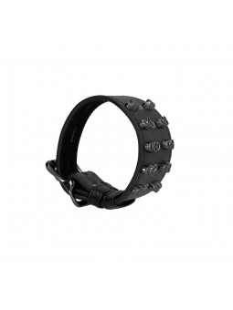 Bracelet with Skulls - Black
