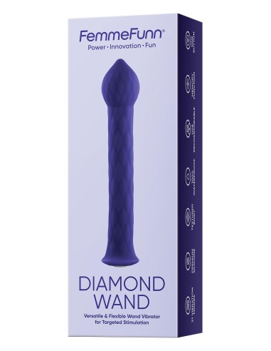 FEMMEFUNN DIAMOND WAND DARK PURPLE