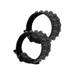 Ankle Cuffs with Skulls - Black acquista online su Porky's Store