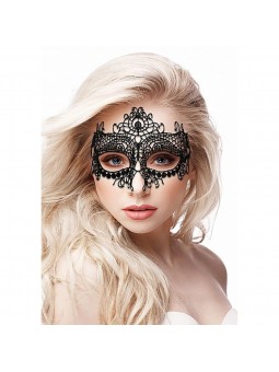 Queen Black Lace Mask - Black