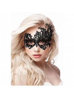 Royal Black Lace Mask - Black