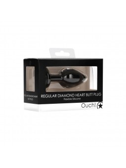 Diamond Heart Butt Plug -...