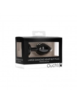 Diamond Heart Butt Plug -...