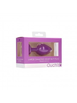Diamond Heart Butt Plug -...