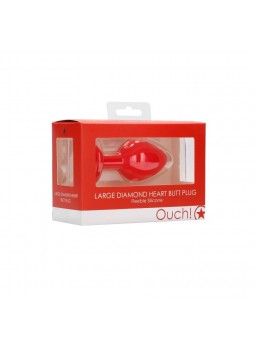 Diamond Heart Butt Plug -...