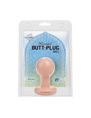 DOC JOHNSON ROUND BUTT-PLUG SMALL FLESH