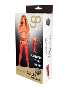 GP PRINTED FOOTLESS THIGH HIGHS