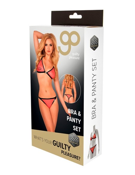 GP PRINTED DATEX BRA & PANTY SET