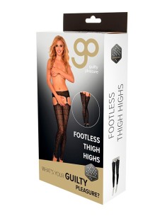 GP PRINTED DATEX FOOTLESS THIGHHIGHS