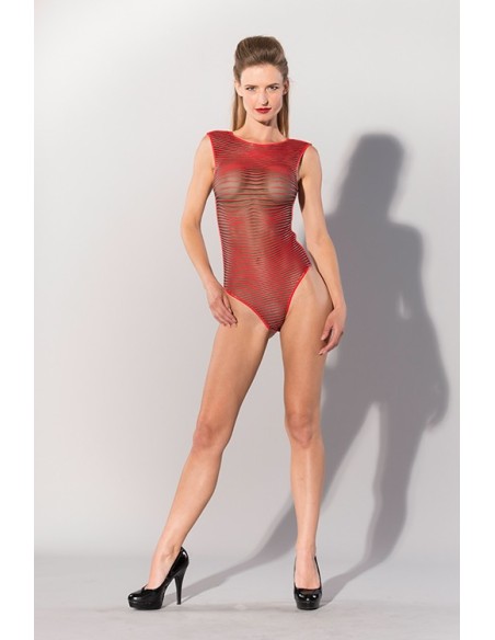 GP PRINTED DATEX STRIPED TEDDY RED