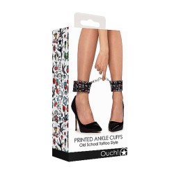 Printed Ankle Cuffs - Old School Tattoo acquista online su Porky's Store 2