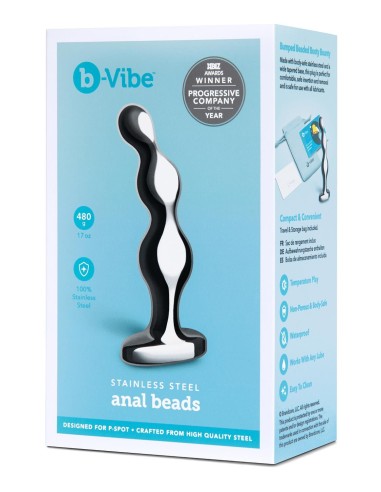 B-VIBE STAINLESS STEEL ANAL BEADS
