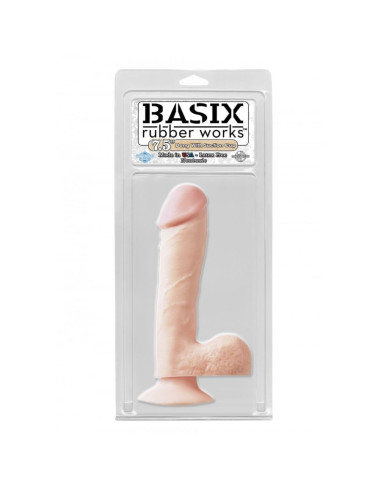 BASIX RUBBER WORKS 7.5 Inch Dong with Su acquista online su Porky's Store