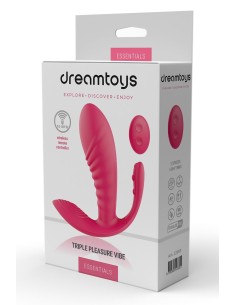 ESSENTIALS TRIPLE PLEASURE VIBE PINK
