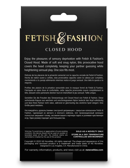 FETISH & FASHION CLOSED HOOD WHITE