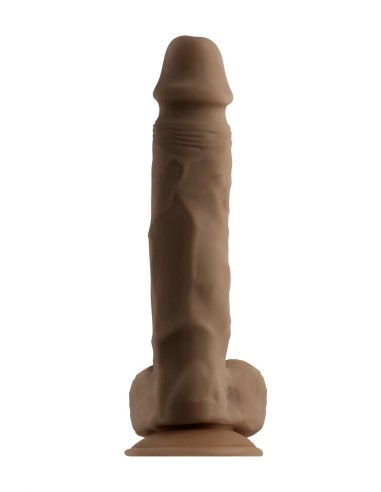 SELOPA 6.5 INCH NATURAL FEEL DILDO, DARK