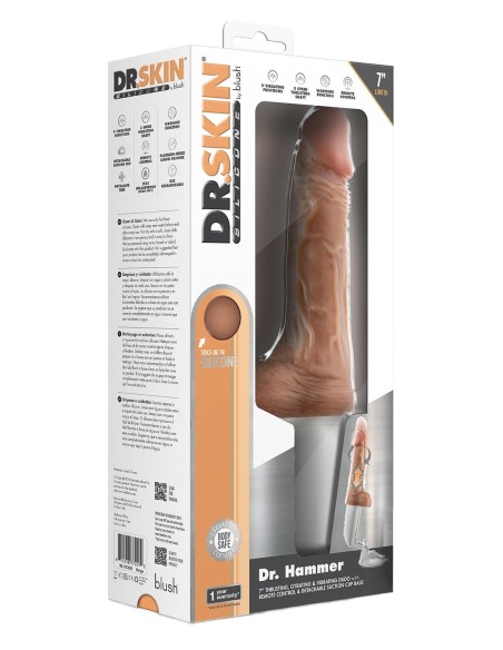DR. SKIN SILICONE DR. HAMMER 7 INCH THRU