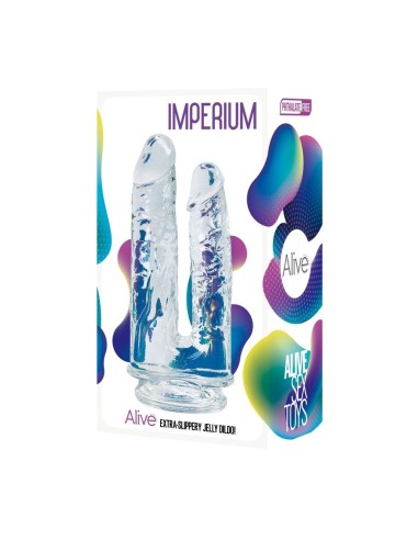 Imperium Jelly Dildo Doppio -Transparent