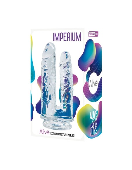 Imperium Jelly Dildo Doppio -Transparent
