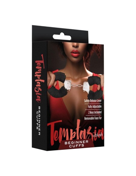 TEMPTASIA BEGINNER CUFFS BLACK