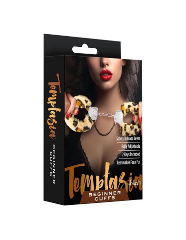 TEMPTASIA BEGINNER CUFFS LEOPARD