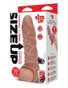 SIZE UP SILICONE VIBRATING REALISTIC PEN