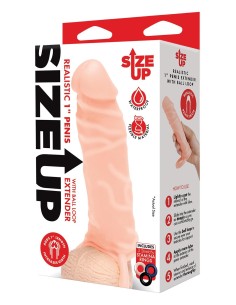 SIZE UP SILICONE REALISTIC PENIS EXTENDE