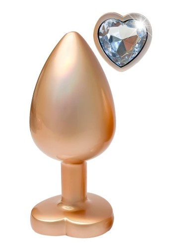 GLEAMING LOVE PEARL GOLD PLUG LARGE