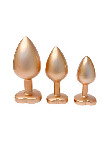 GLEAMING LOVE PEARL GOLD PLUG SET