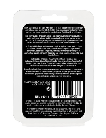 FIREFLY BUBBLE RING SMALL WHITE