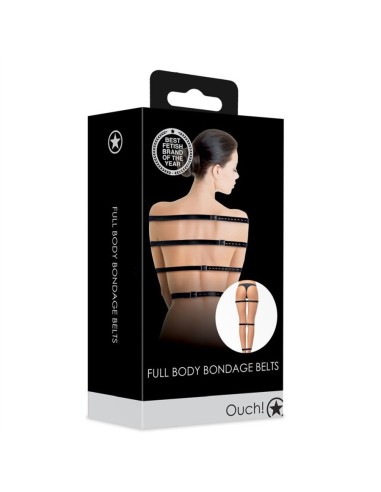 Full Body Bondage Belts - Black