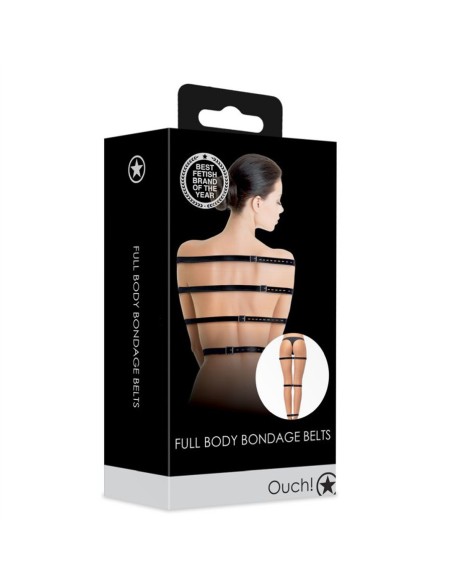 Full Body Bondage Belts - Black
