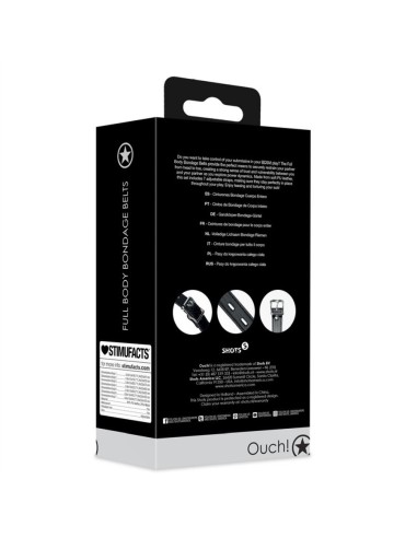 Full Body Bondage Belts - Black