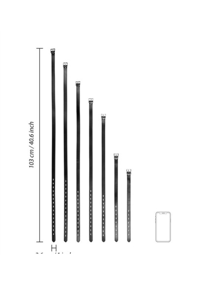 Full Body Bondage Belts - Black