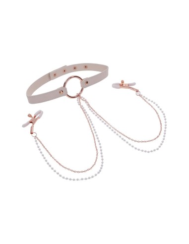 PEACHES ‘N CREAME COLLAR WITH NIPPLE CLA