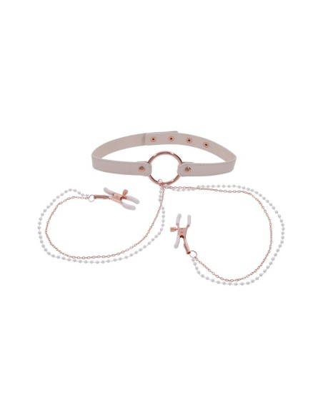 PEACHES ‘N CREAME COLLAR WITH NIPPLE CLA