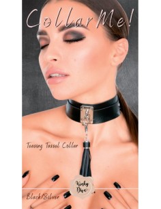 KINKY DIVA TEASING TASSEL COLLAR BLACK/S