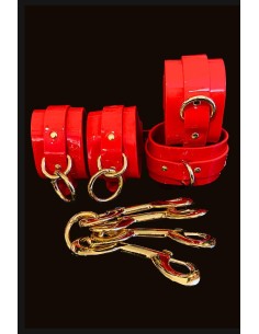 KINKY DIVA HOGTIE & CUFFS RED