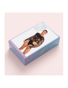 RAINBOW PARTY OUT OF ORBIT BODYSUIT BLACK