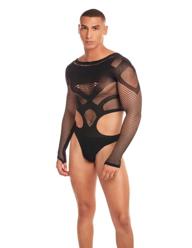RAINBOW PARTY OUT OF ORBIT BODYSUIT BLACK