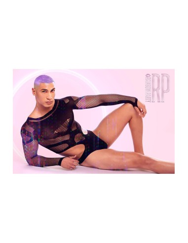RAINBOW PARTY OUT OF ORBIT BODYSUIT BLACK