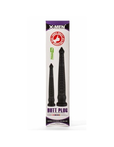 X-Men 12.6" Butt Plug Silicone Black