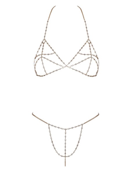 Bra Set Chain Gold