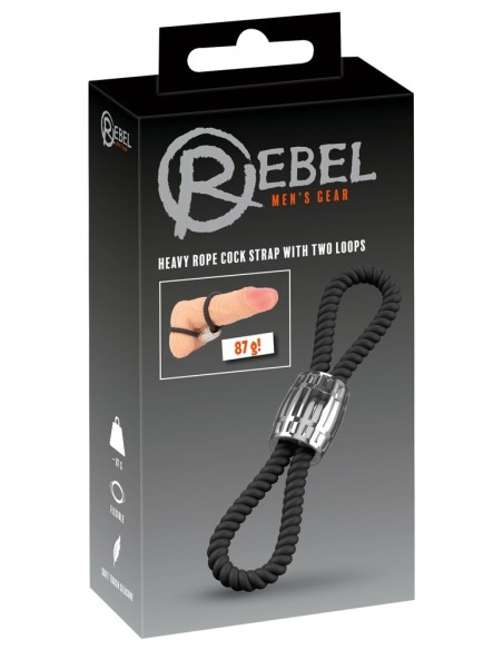 Rebel Heavy Rope Cock Strap 2L