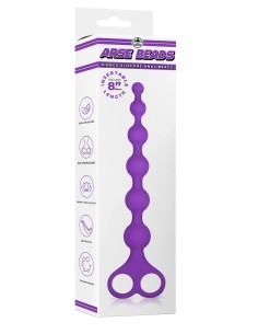 NMC 8 INCH RIBBED SILICONE ANAL BEADS PU