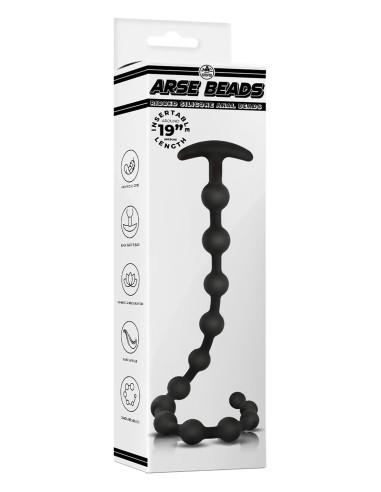 NMC 19 INCH RIBBED SILICONE ANAL BEADS B