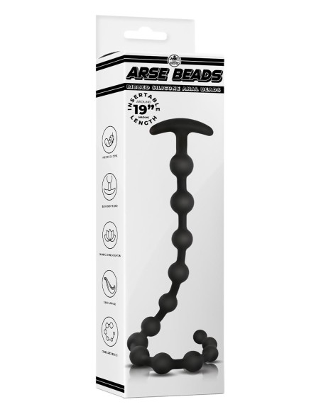 NMC 19 INCH RIBBED SILICONE ANAL BEADS B